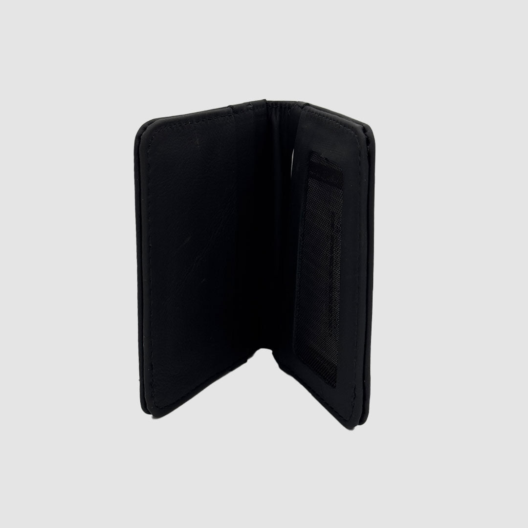 Classic Black Leather Card Case