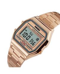 SKMEI 1123 – Rose Gold Chain Watch