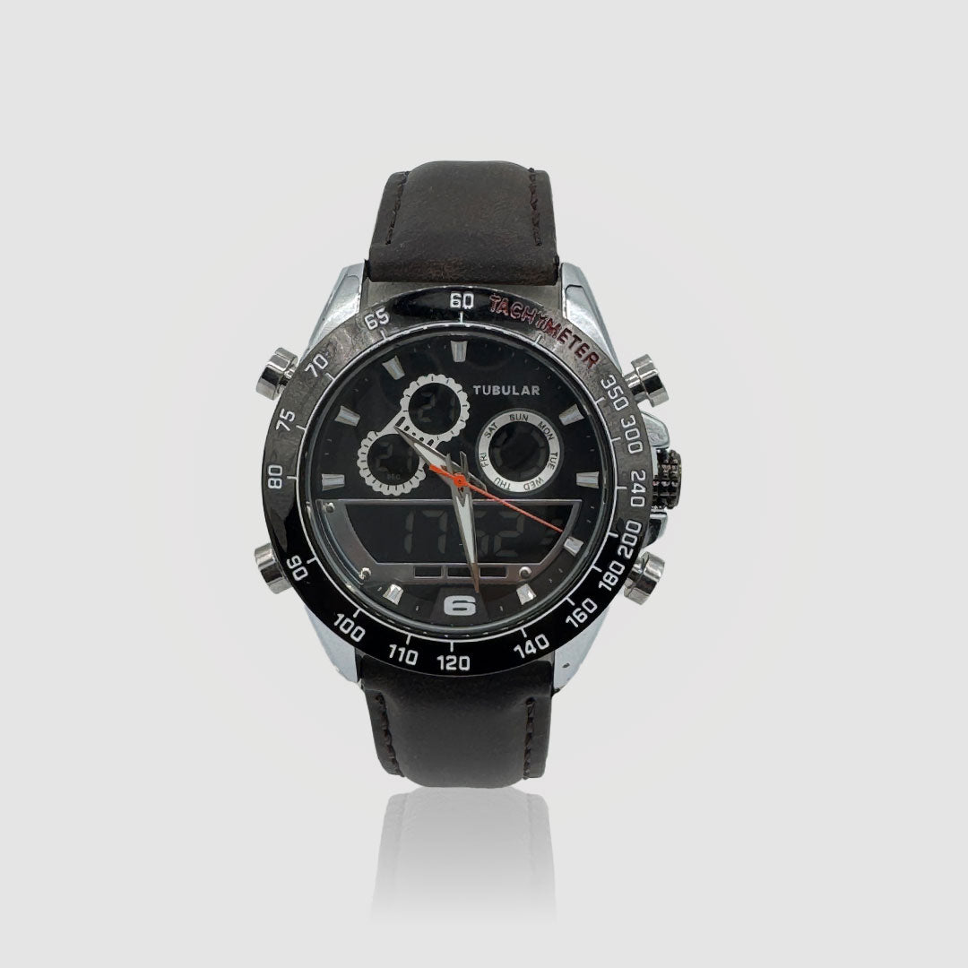 Tabular TB-8765876 Cafe Leather Men's Luxury Quartz Watch