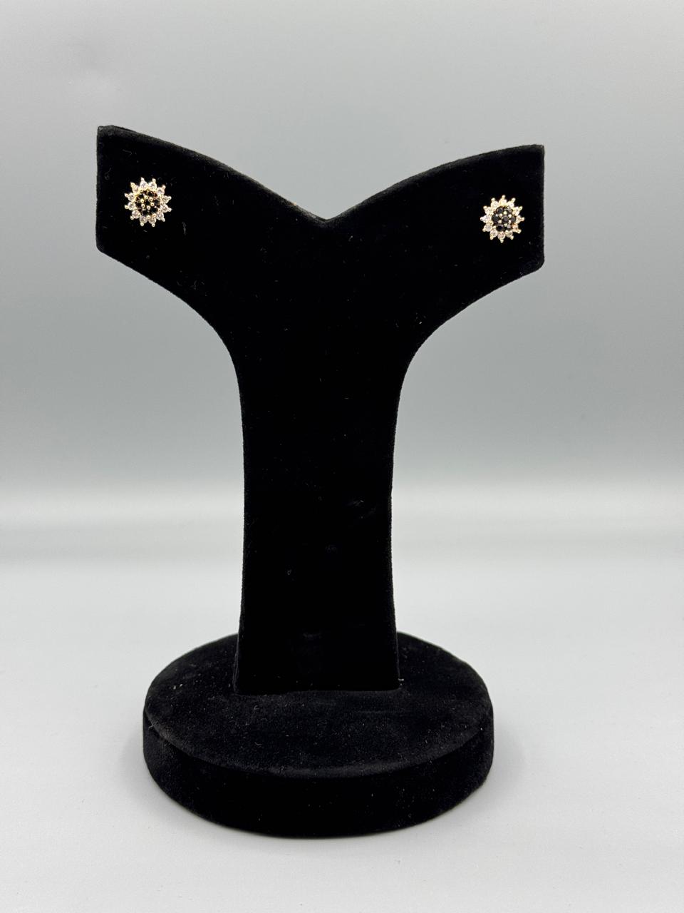 Black Twilight Blossom - Earrings