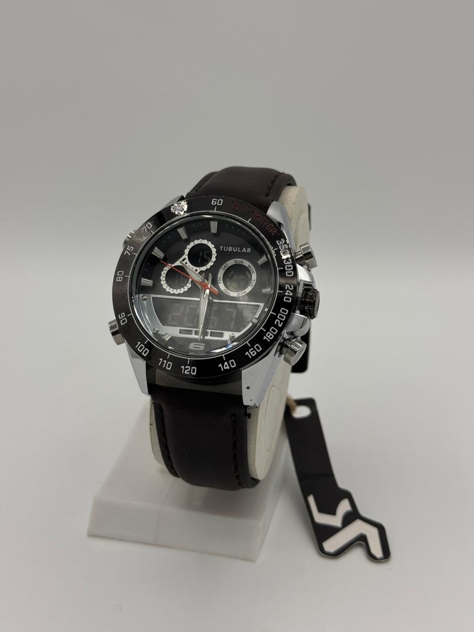 Tabular TB-8765876 Cafe Leather Men's Luxury Quartz Watch