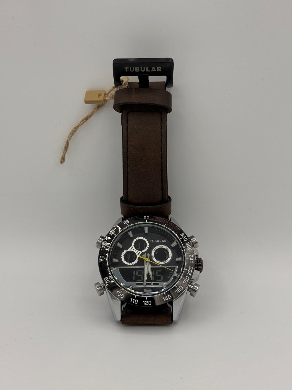 Tabular TB-8765876 Brown Leather Men's Luxury Quartz Watch