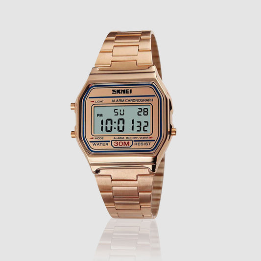 SKMEI 1123 – Rose Gold Chain Watch