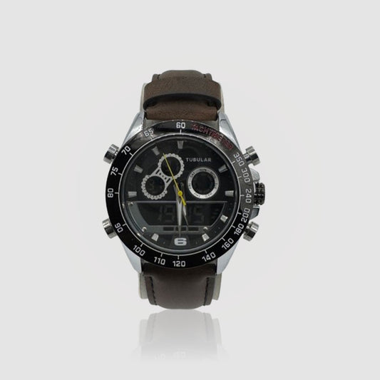 Tabular TB-8765876 Brown Leather Men's Luxury Quartz Watch