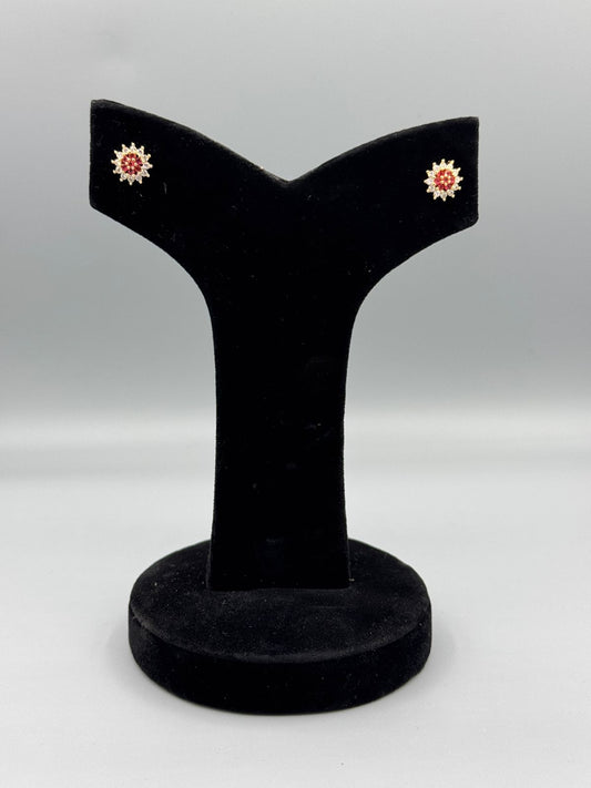 Red Twilight Blossom - Earings