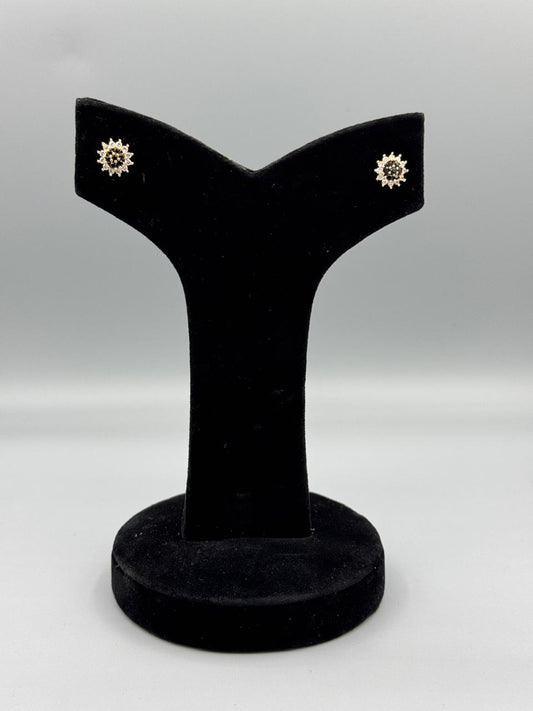 Black Twilight Blossom - Earrings