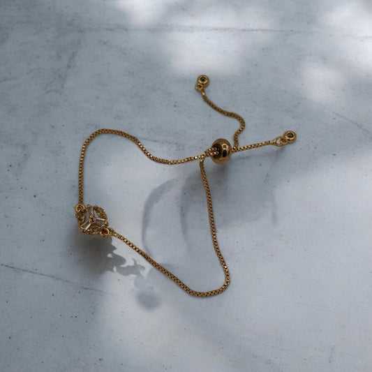 Golden Bloom Adjustable Bracelet