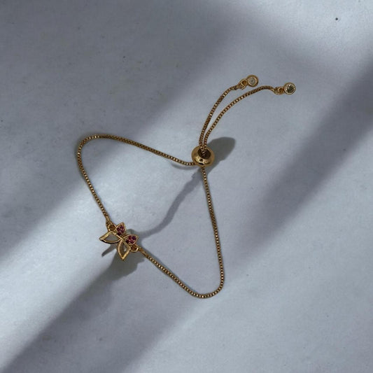 Ruby Bloom Adjustable Bracelet